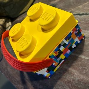 LEGO - Brick Storage Box With Handle - YELLOW . New. Fun Storage